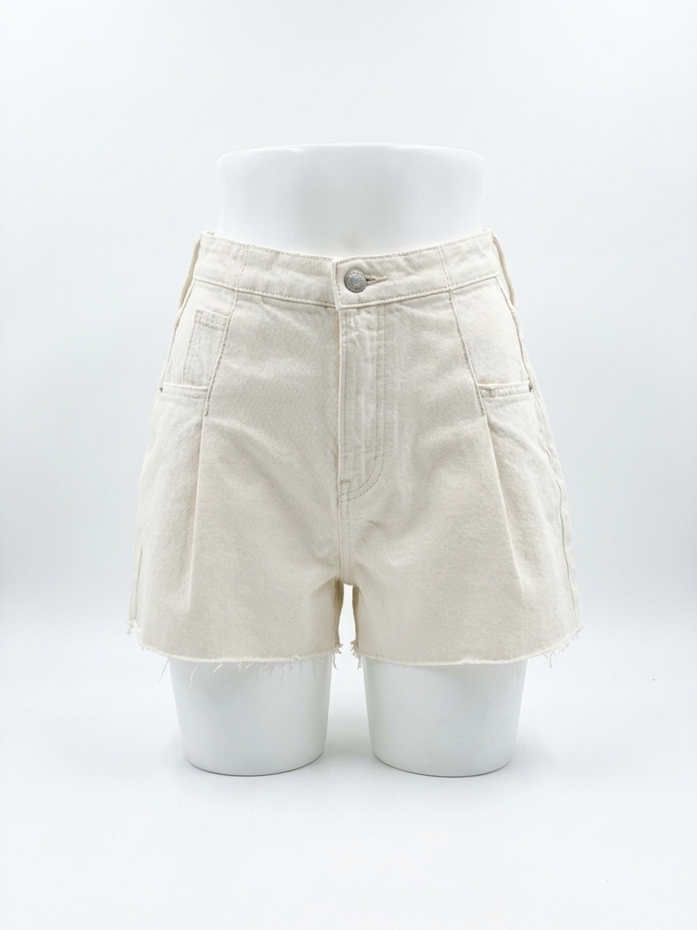 NEW HUDSON women's eva pleated short in egret